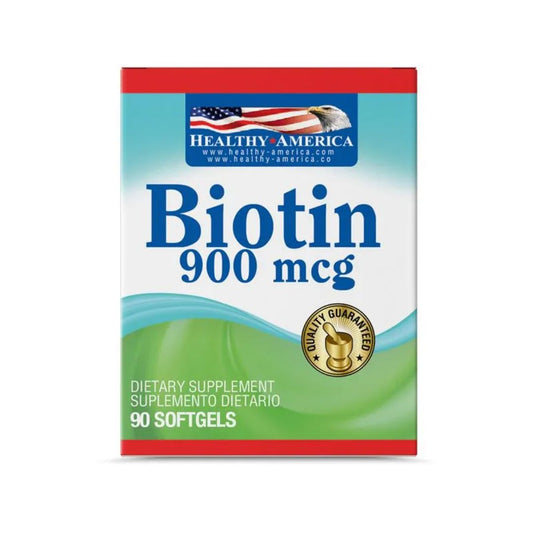 BIOTIN (BIOTINA) 900 MCG X BLISTER 90 SG * HEALTHY AMERICA