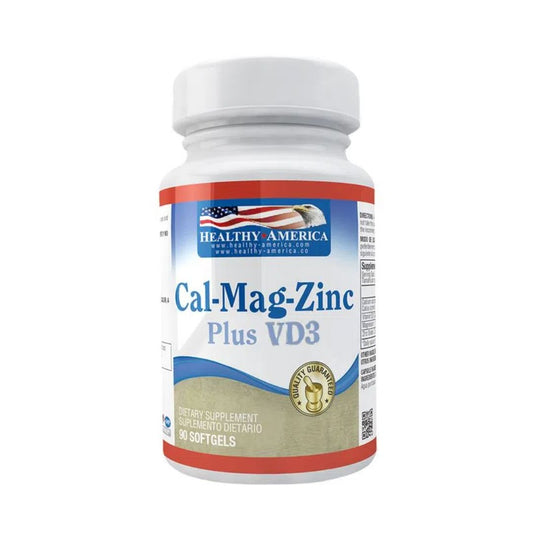 CAL-MAG-ZINC PLUS VIT. D3 X 90 SG * HEALTHY AMERICA
