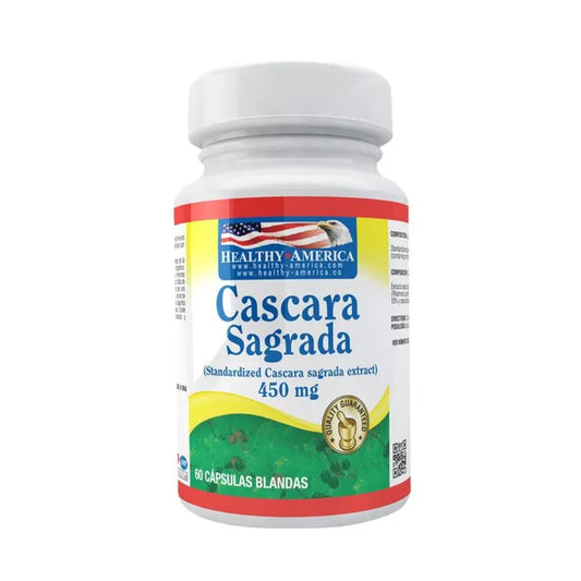 CASCARA SAGRADA 450 MG X 60 SG * HEALTHY AMERICA