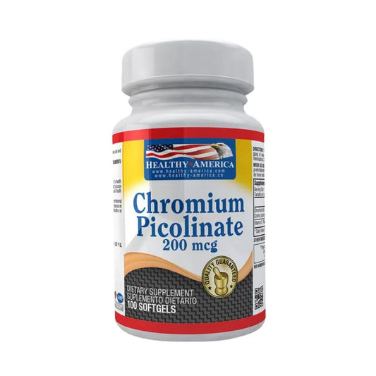 CHROMIUM PICOLINATE (CROMO PICOLINATO) 200 MCG X 100 SG * HEALTHY AMERICA