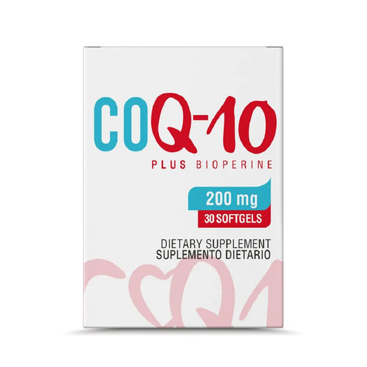 CQ10 COENZIMA Q10 CON BIOPERINA 200 MG X 30 SOFTGEL * HEALTHY AMERICA