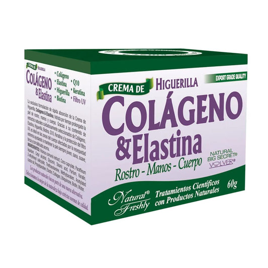 CREMA DE COLAGENO & ELASTINA X 60 GR * NATURAL FRESHLY