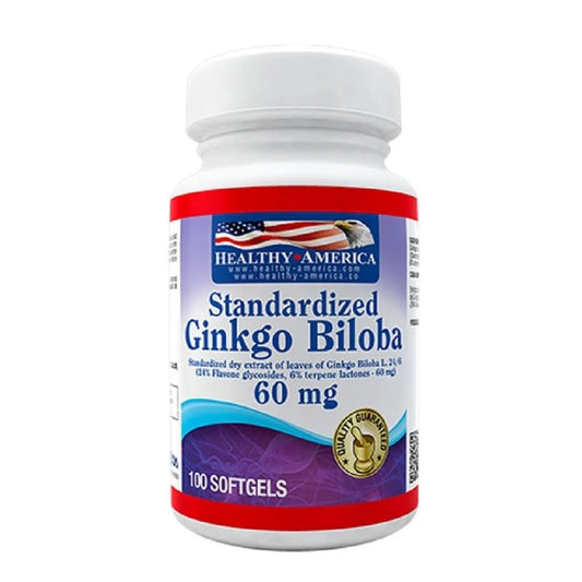 GINKGO BILOBA 60 MG * HEALTHY AMERICA.