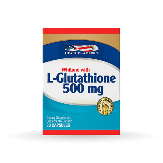 L-GLUTATHIONE X 30 CAPS 500 MG * HEALTHY AMERICA