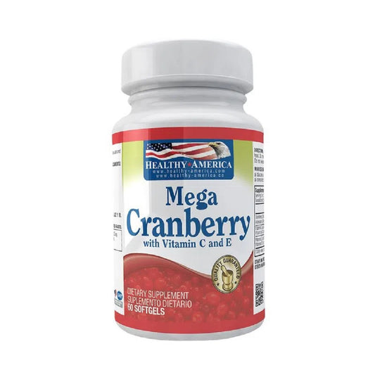 MEGA CRANBERRY CON VITAMINA C & E X 60 SOFT * HEALTHY AMERICA