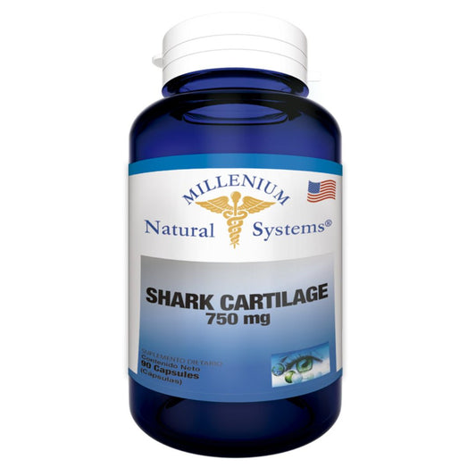 SHARK CARTILAGO 750 MG (CARTILAGO DE TIBURON) X 90 CAP * MILLENIUM NATURAL SYSTEMS