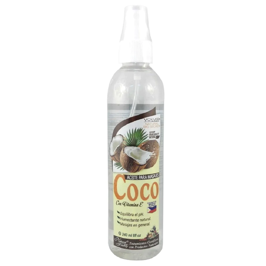 ACEITE DE COCO PARA MASAJES X 240 ML* NATURAL FRESHLY.