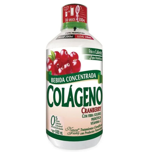 BEBIDA FUNCIONAL CONCENTRADA COLAGENO+CRANBERRY 500 ML * NATURAL FRESHLY