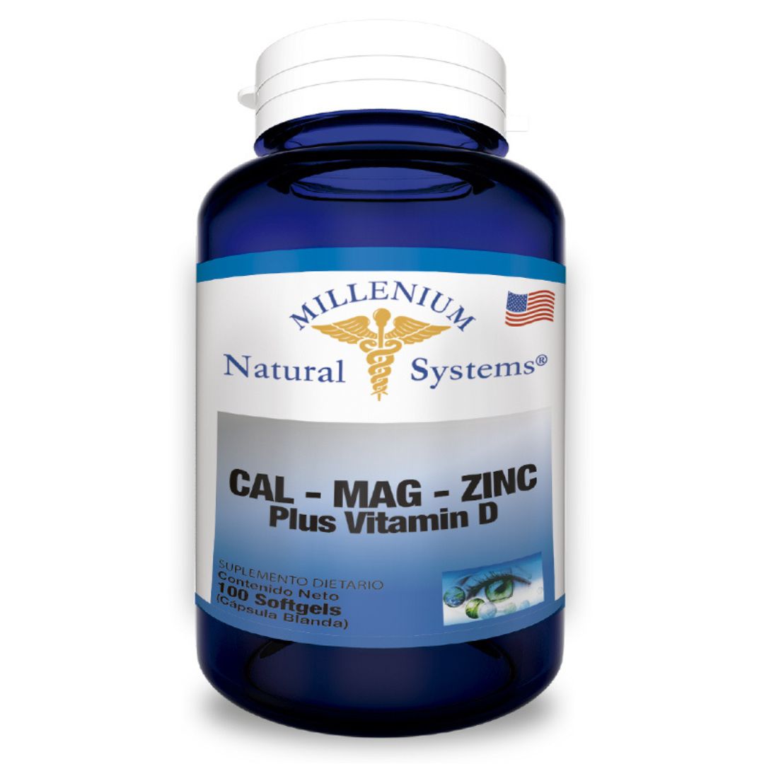 CAL-MAG-ZINC VIT C  VIT D  X 100 SG * MILLENIUM NATURAL SYSTEMS