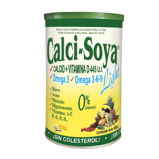 CALCI SOYA LIGHT VAINLLA X 400 GR  * NATURAL FRESHLY