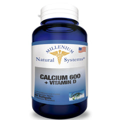 CALCIUM 600+VITAMIN D  (CALCIO) * MILLENIUM NATURAL SYSTEMS
