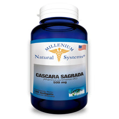 CASCARA SAGRADA 500 MG X 100 SG * MILLENIUM NATURAL SYSTEMS