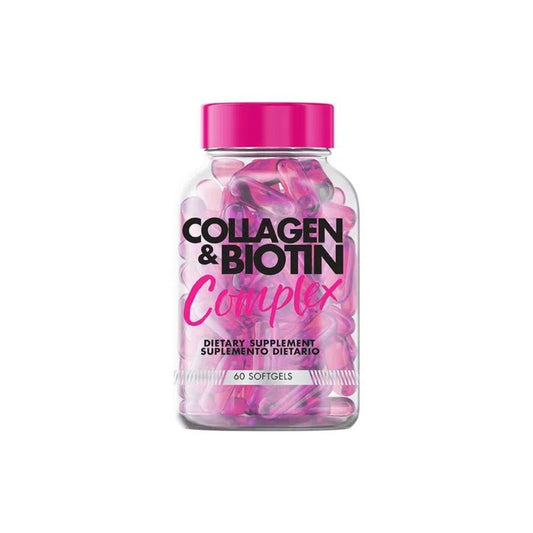 COLAGENO & BIOTINA COMPLEX X 60 SOFTGELS * HEALTHY AMERICA