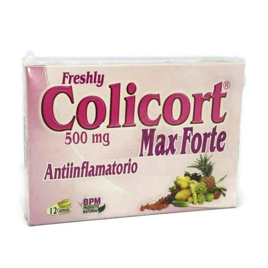 COLICORT CAJA BLISTER X 12 CAP 500 MG *  NATURAL FRESHLY