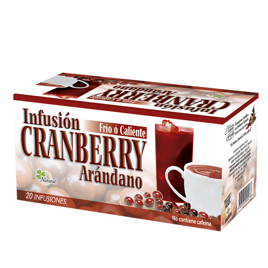 CRANBERRY INFUSION (ARANDANO) 20 TISANAS * NATURAL FRESHLY.