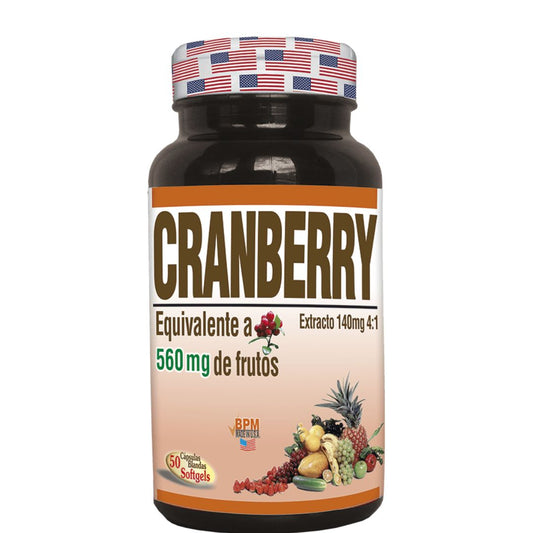 CRANBERRY (ARANDANO) x 50 SOFTGEL * .NATURAL FRESHLY