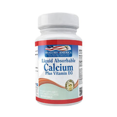 CALCIO LÍQUIDO 1200 MG PLUS D3 400 IU * HEALTHY AMERICA