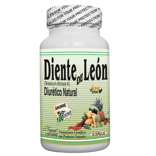 DIENTE DE LEON 500 MG X 50 CAP LLEVE 100  * NATURAL FRESHLY