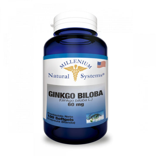 GINKGO BILOBA 60 MG * MILLENUM NATURAL SYSTEMS