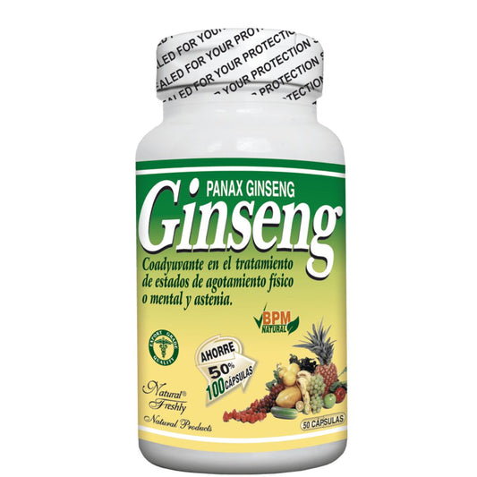 GINSENG OFERTA PAGUE 50 LLEVE 100 Tab x 100 MG  * NATURAL FRESHLY