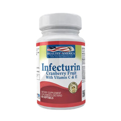 INFECTURIN (CRANBERRY-ARANDANOS) CON VITAMINA C & E * HEALTHY AMERICA.