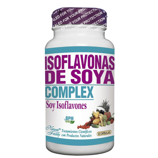 ISOFLAVONAS DE SOYA FRASCO x 50 SOFTGELS * NATURAL FRESHLY