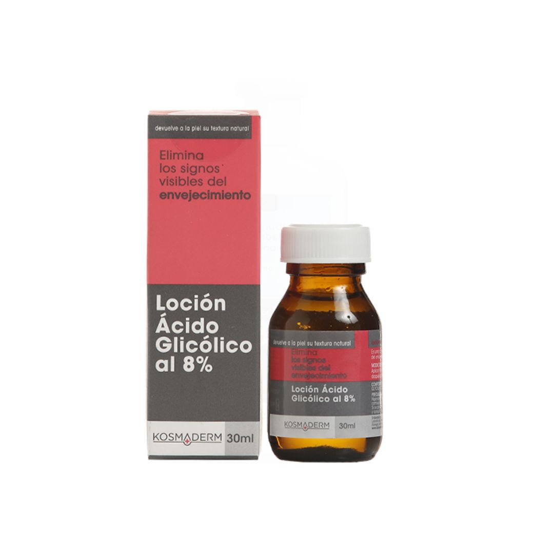 LOCION ACIDO GLICOLICO AL  8% DESMANCHADORA X 30 ML * KOSMADERM-MEDICK