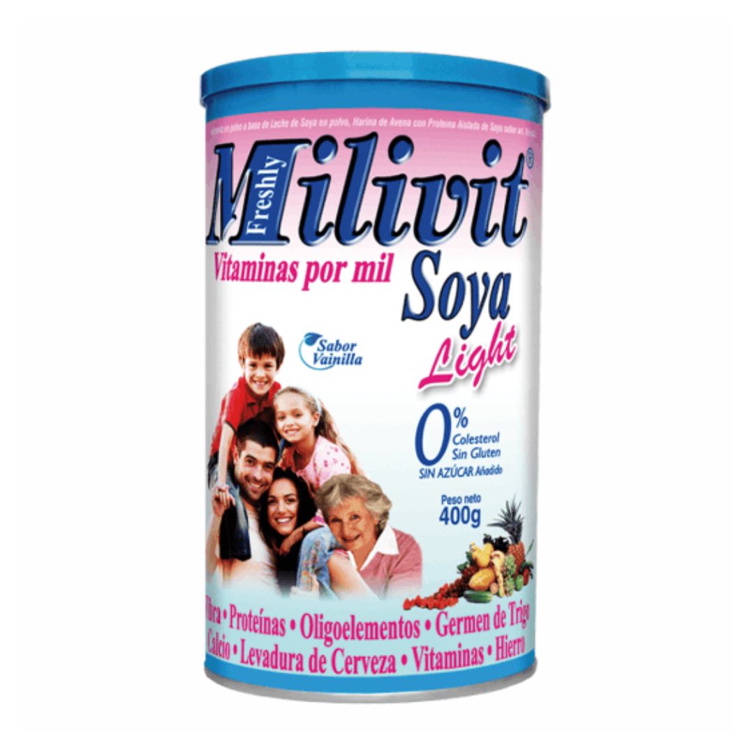 MILIVIT SOYA LIGHT VAINILLA X 400 MG * NATURAL FRESHLY