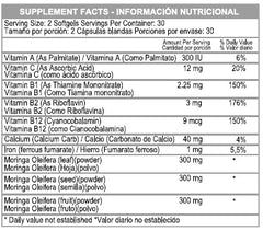 MORINGA COMPLEX X 60 SG * HEALTHY AMERICA