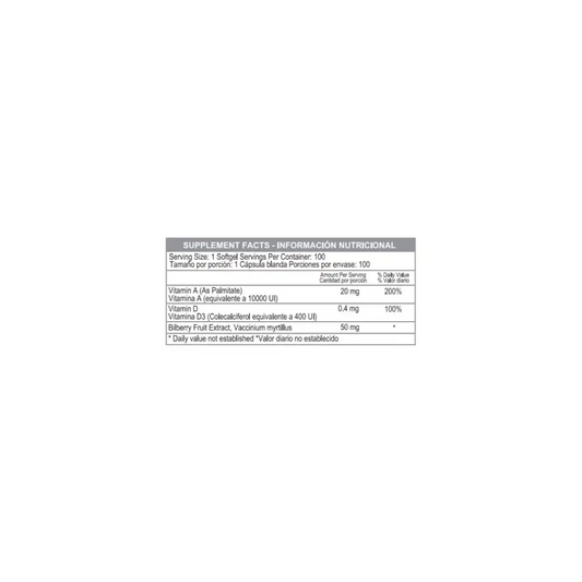 VITAMINA A 10000+ VITAMINA D 400 IU 100 SOFTGELS * HEALTHY AMERICA