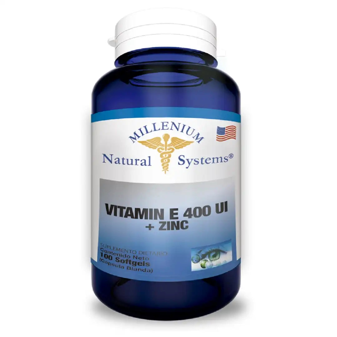 VITAMINA E 400 UI+ZINC X 100 SG * MILLENIUM NATURAL SYSTEMS