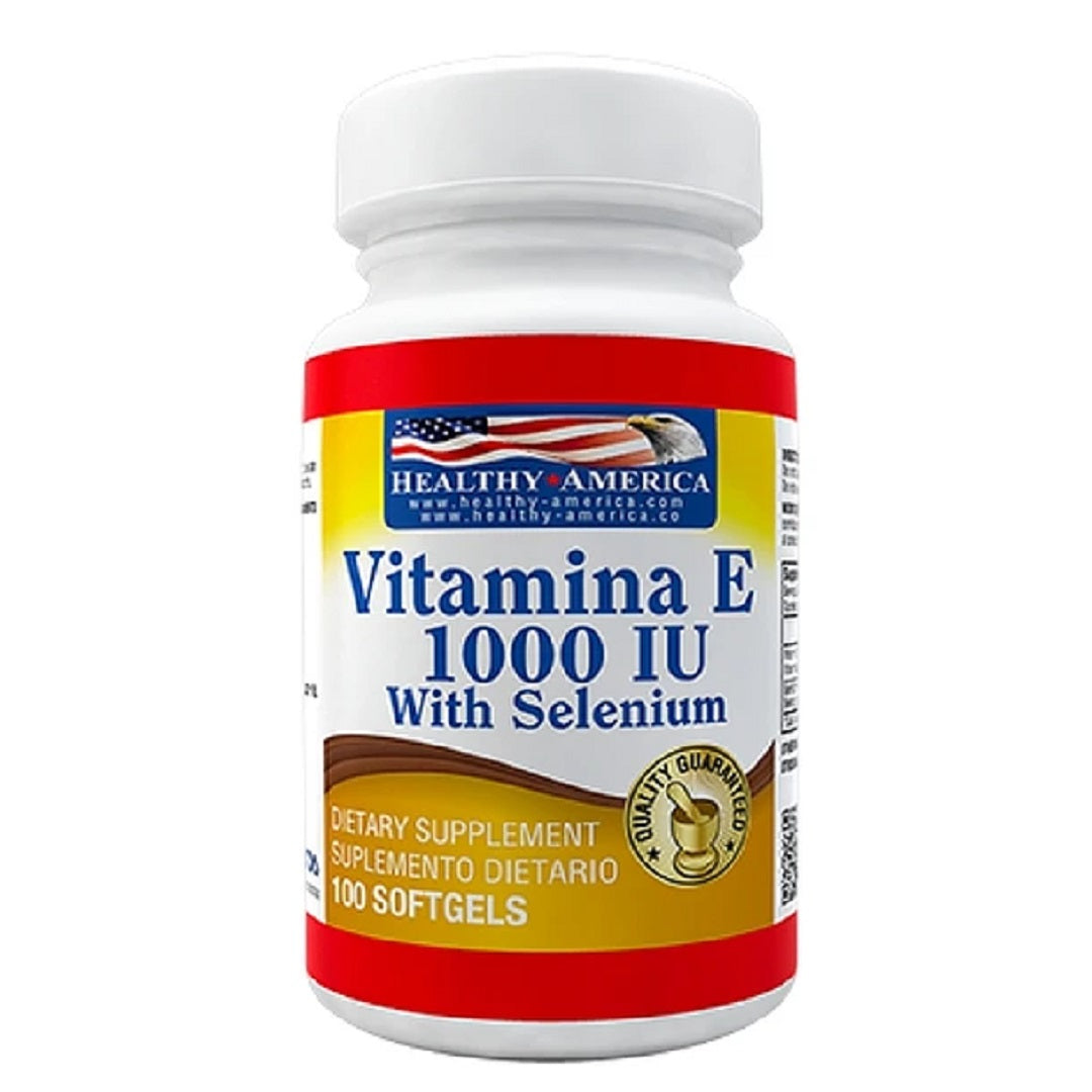 VITAMINA E 1000 IU + SELENIUM * HEALTHY AMERICA