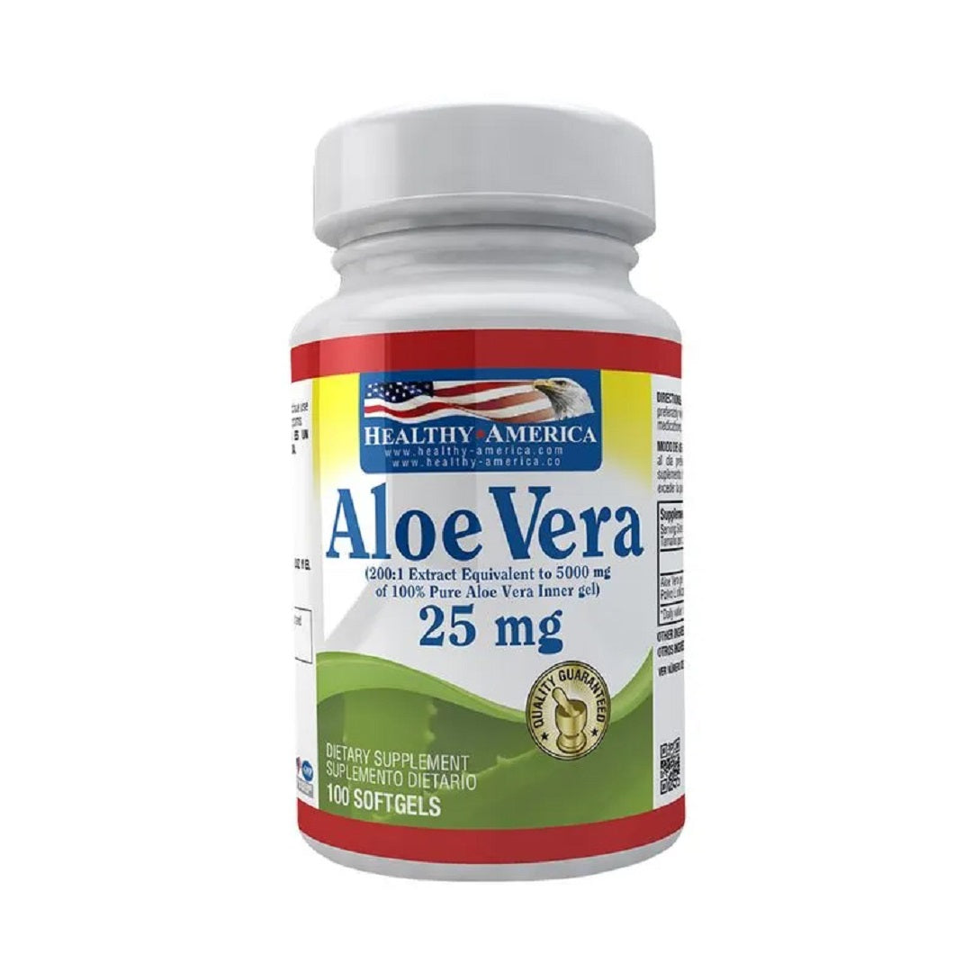 ALOE VERA  25 MG * HEALTHY AMERICA