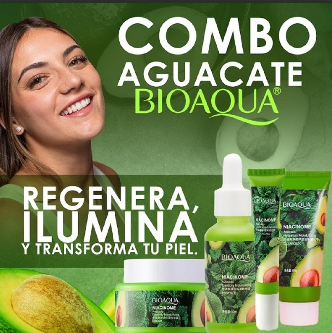 KIT DE AGUACATE PARA TU PIEL  X 4 UNDS * BIOAQUA