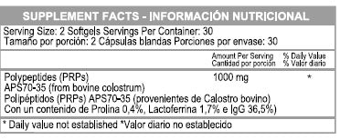 POLYPEPTIDES 1.000 MG 60 SOFTGELS * HEALTHY AMERICA